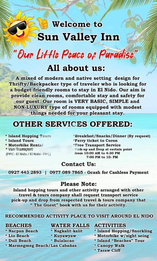 Backpackers Inn Gardenview Inn El Nido Exteriör bild
